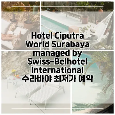 Hotel Ciputra World Surabaya managed by Swiss-Belhotel International 수라바야 최저가 예약