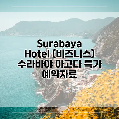 Surabaya Hotel (비즈니스) 수라바야 아고다 특가 예약자료