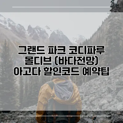 그랜드 파크 코디파루 몰디브 (바다전망) 아고다 할인코드 예약팁