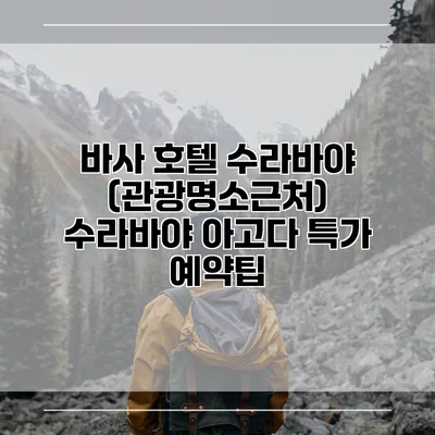 바사 호텔 수라바야 (관광명소근처) 수라바야 아고다 특가 예약팁