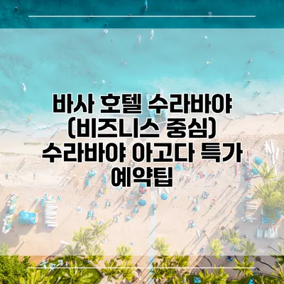 바사 호텔 수라바야 (비즈니스 중심) 수라바야 아고다 특가 예약팁