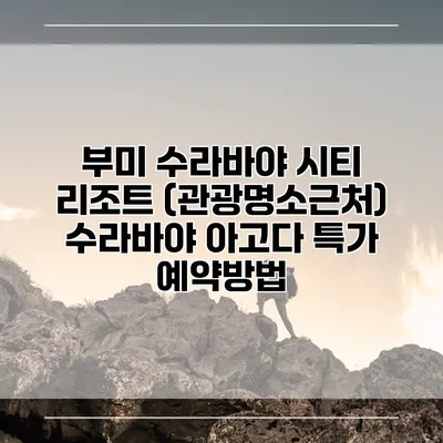 부미 수라바야 시티 리조트 (관광명소근처) 수라바야 아고다 특가 예약방법