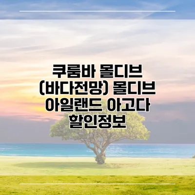 쿠룸바 몰디브 (바다전망) 몰디브 아일랜드 아고다 할인정보