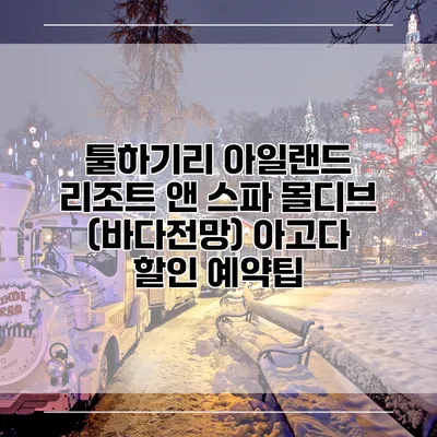 툴하기리 아일랜드 리조트 앤 스파 몰디브 (바다전망) 아고다 할인 예약팁
