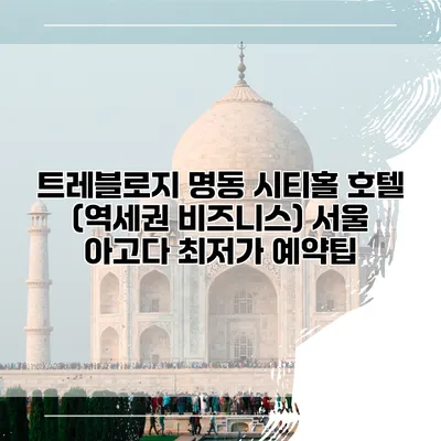 트레블로지 명동 시티홀 호텔 (역세권 비즈니스) 서울 아고다 최저가 예약팁