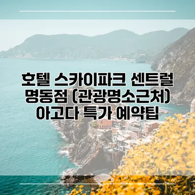 호텔 스카이파크 센트럴 명동점 (관광명소근처) 아고다 특가 예약팁