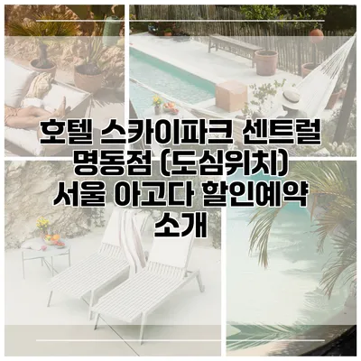 호텔 스카이파크 센트럴 명동점 (도심위치) 서울 아고다 할인예약 소개